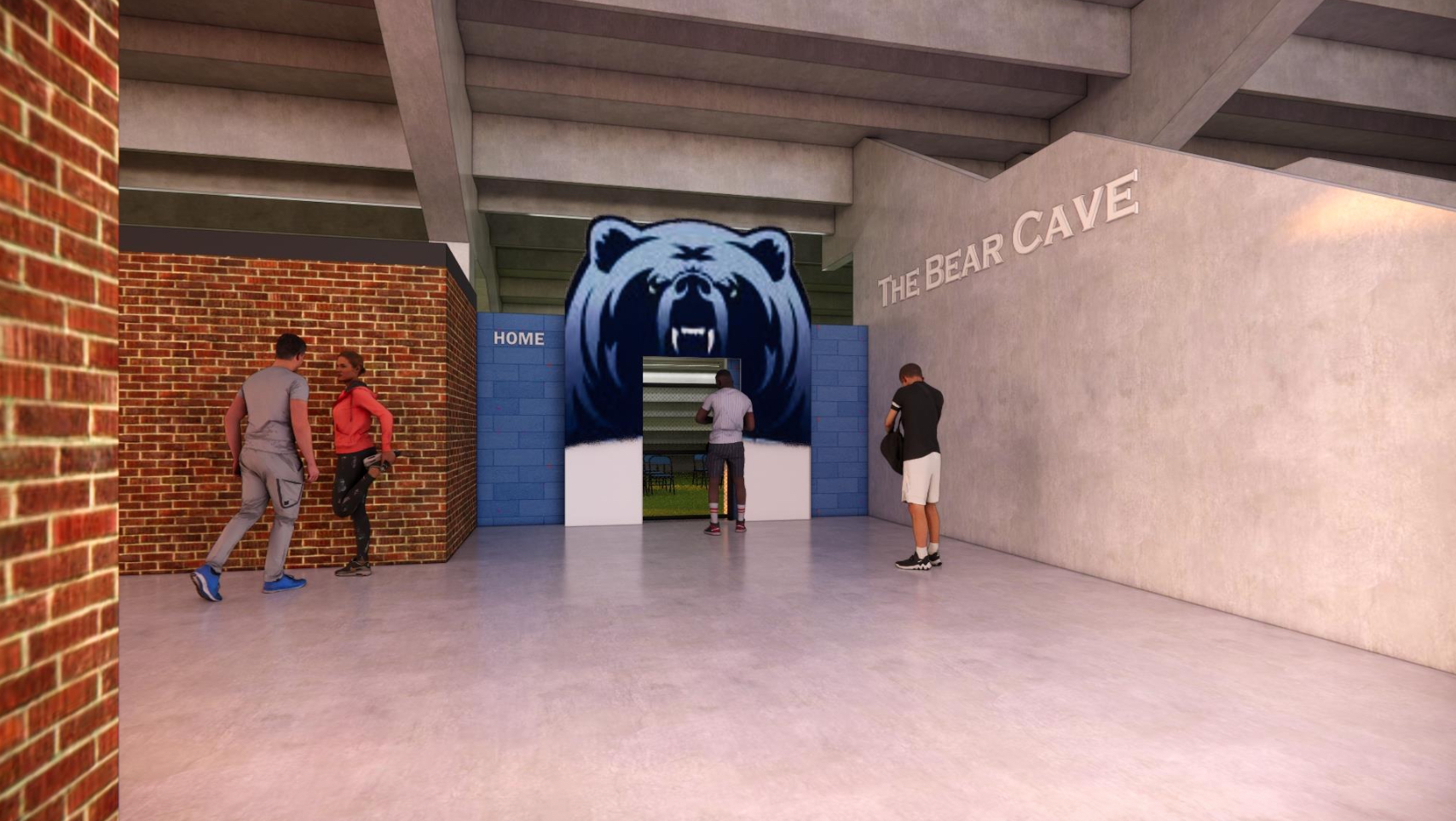 Bear Cave Entrance Rendering — Home Side