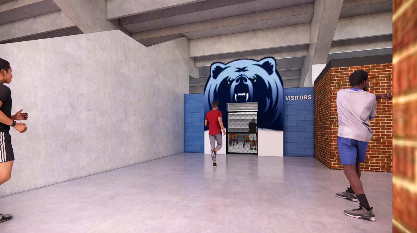 Bear Cave Entrance Rendering — Visitors Side